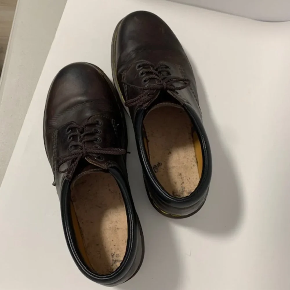 Doc Dr. Martens 5 Eye Padded Collar Oxford Gouche Crazy Horse US 11 - Picture 3 of 8